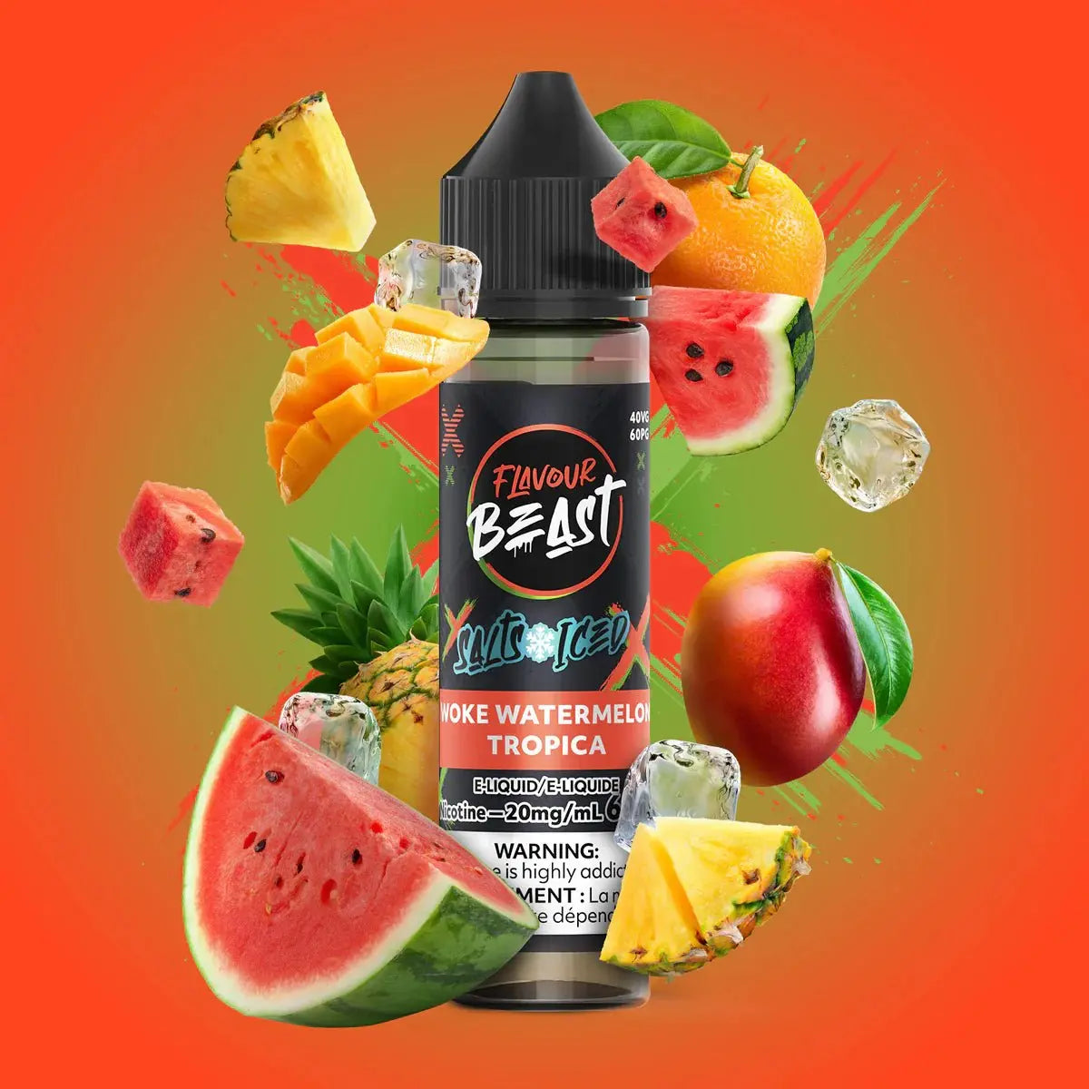 Woke Watermelon Tropica by Flavour Beast - Salt Nic Vape Juice - Vapeshop Mania