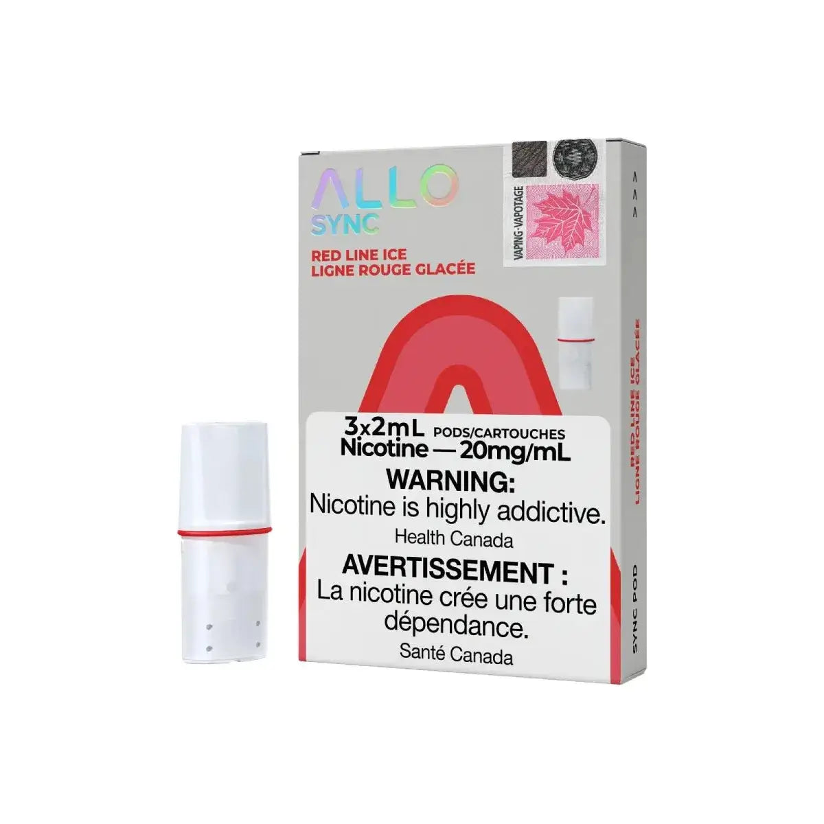 Allo Sync Pod 3-Pack - Red Line Ice