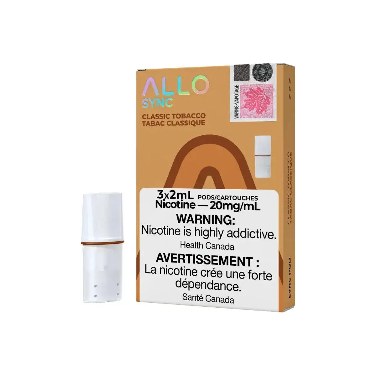 Allo Sync STLTH Compatible Pod 3-Pack - Classic Tobacco - Prefilled Pod - Vapeshop Mania
