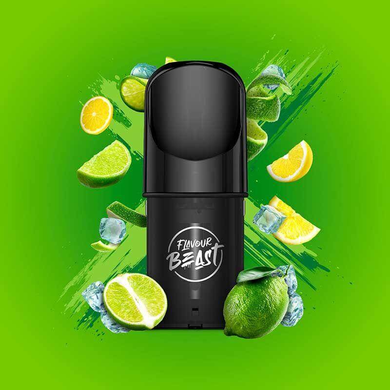 Flavour Beast Pod 3-Pack - Gnarly Green D - Prefilled Pod - Vapeshop Mania