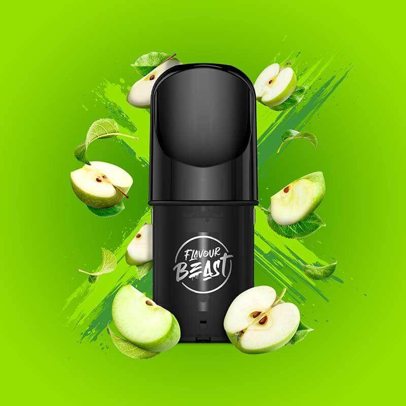 Flavour Beast STLTH Compatible Pod 3-Pack - Gusto Green Apple - Prefilled Pod - Vapeshop Mania