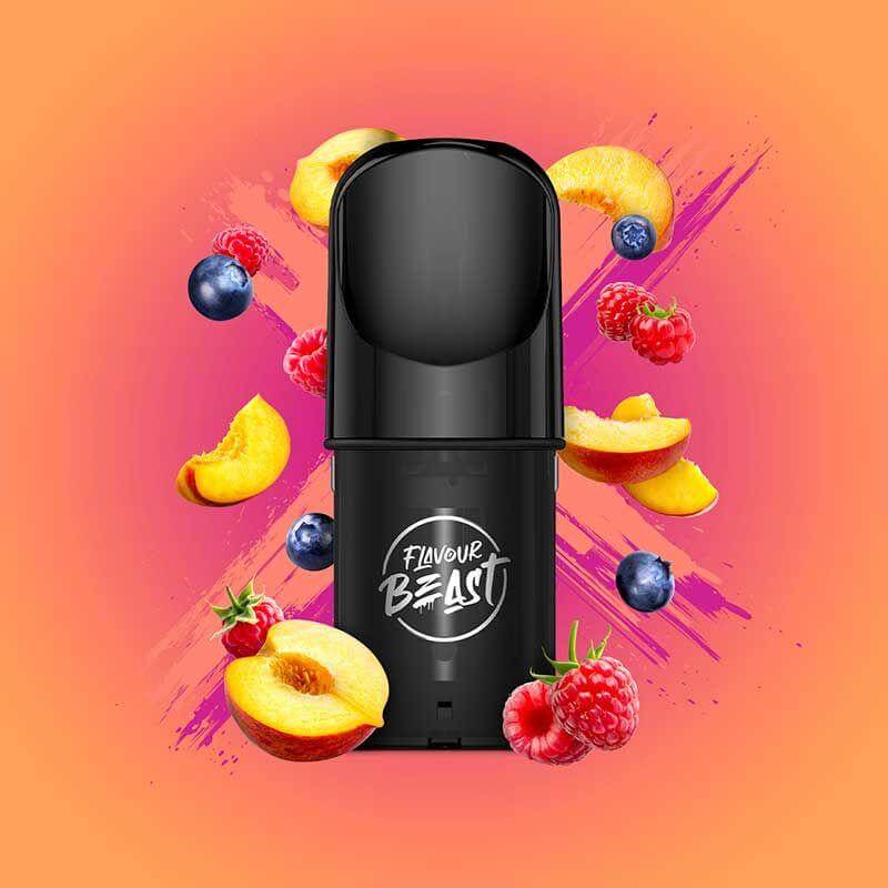 Flavour Beast STLTH Compatible Pod 3-Pack - Packin' Peach Berry - Prefilled Pod - Vapeshop Mania