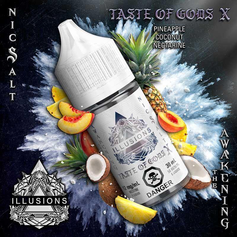 Illusions - Taste of Gods X - 30mL Salt Nic E-Liquid