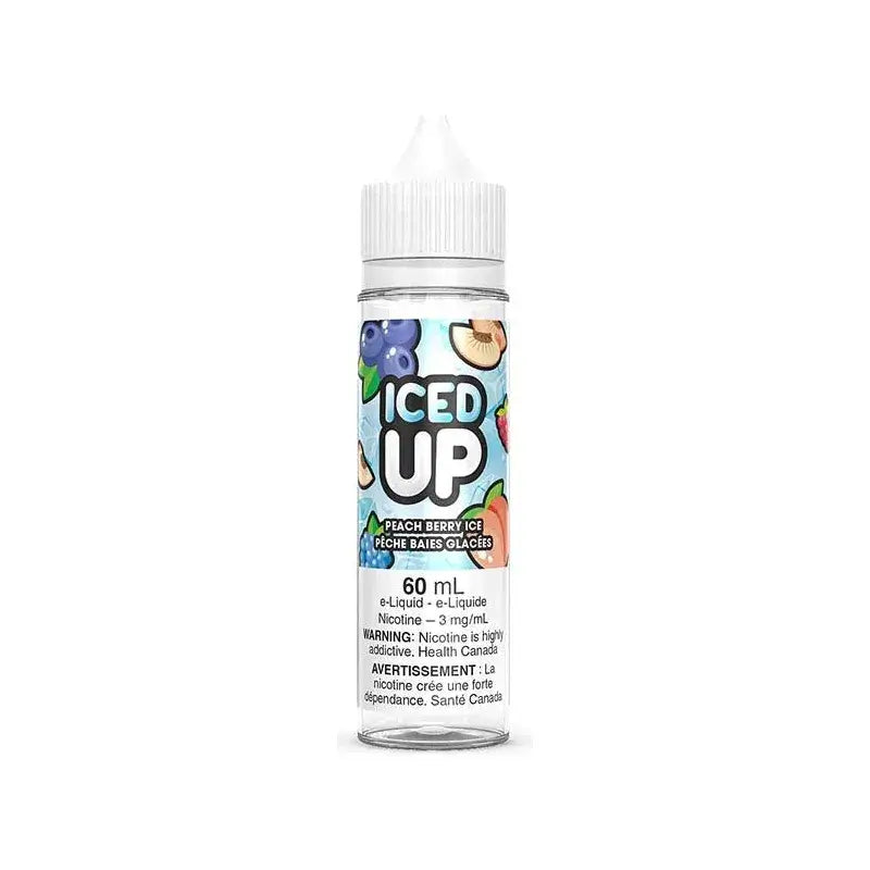 Iced Up - Peach Berry Ice - 60mL E-Liquid - Freebase E-Liquid - Vapeshop Mania