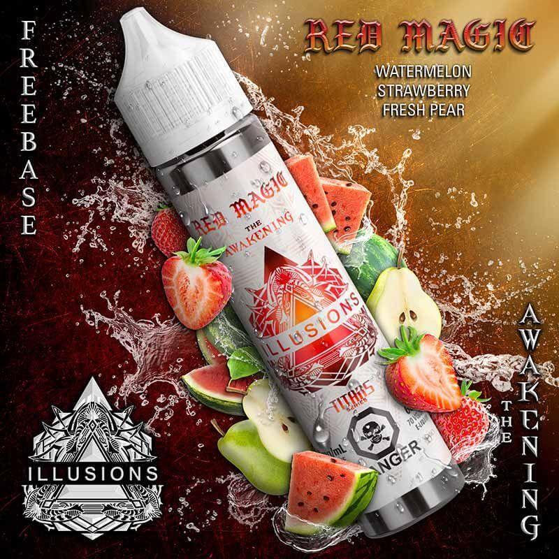 Illusions - Red Magic - E-liquide 60 ml - E-liquide Freebase - Vapeshop Mania