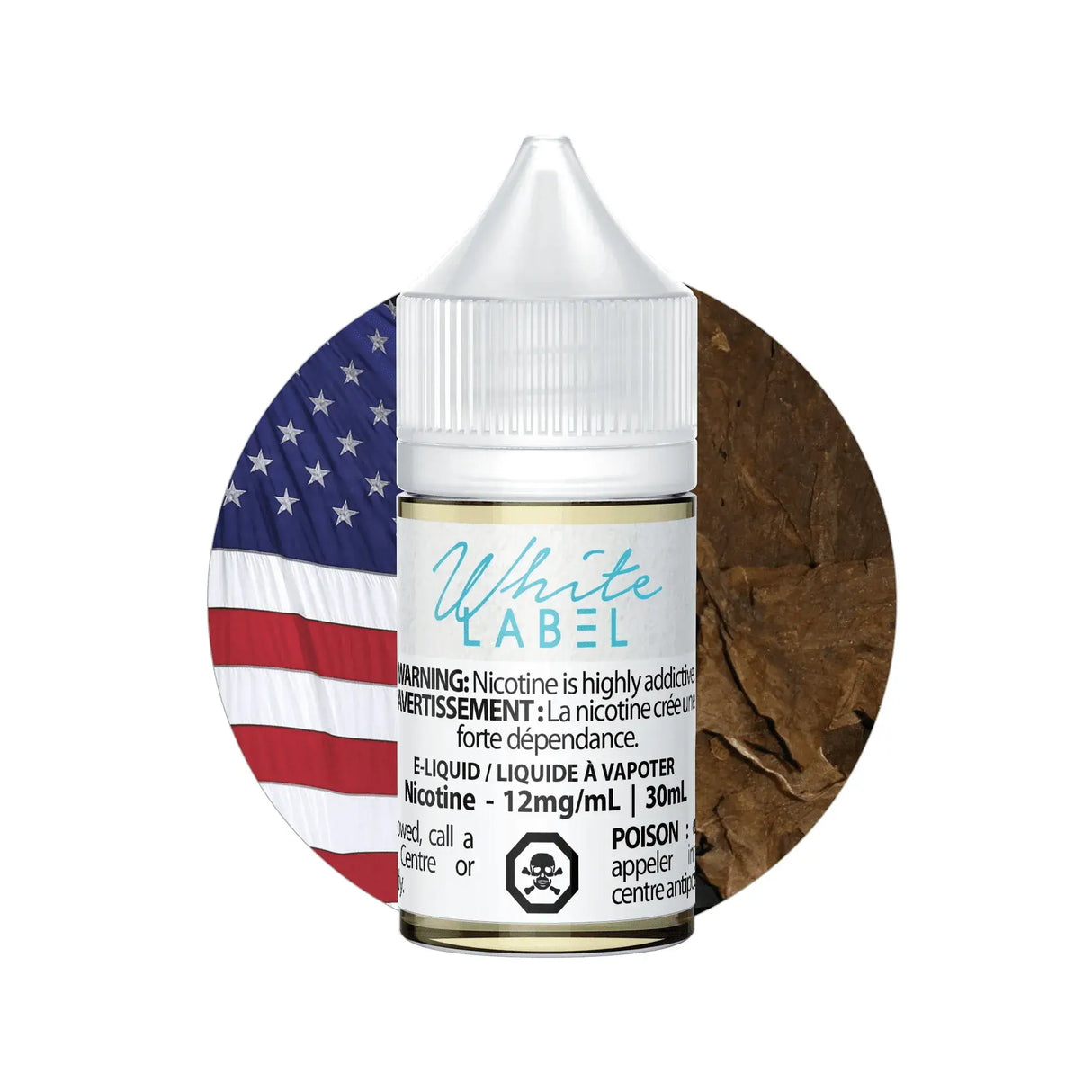 Vaporus White Label - American Tab - 30mL E-Liquid - Freebase E-Liquid - Vapeshop Mania