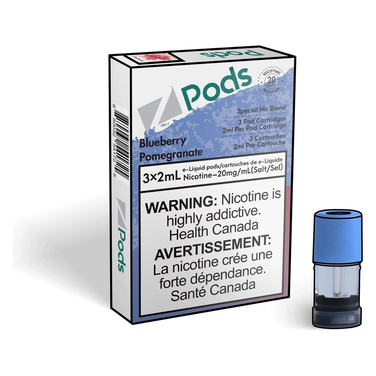 Z Pods Pod 3-Pack - Blueberry Pomegranate - Prefilled Pod - Vapeshop Mania