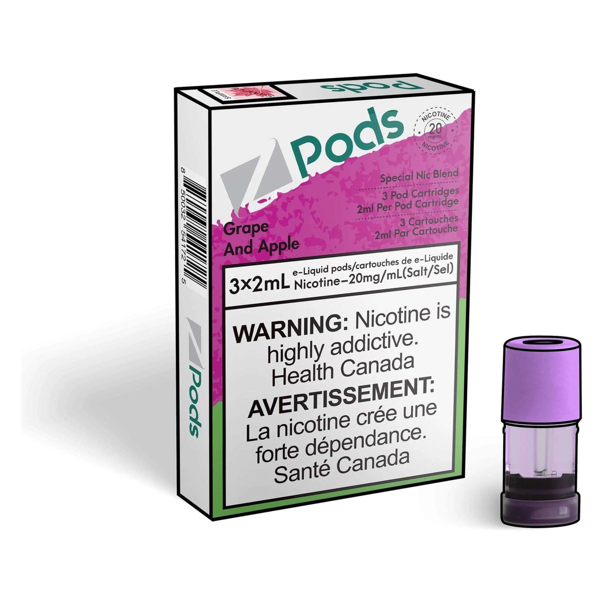 Z Pods Pod 3-Pack - Grape and Apple - Prefilled Pod - Vapeshop Mania