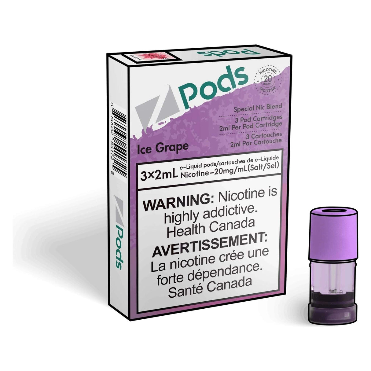 Z Pods Pod 3-Pack - Ice Grape - Prefilled Pod - Vapeshop Mania