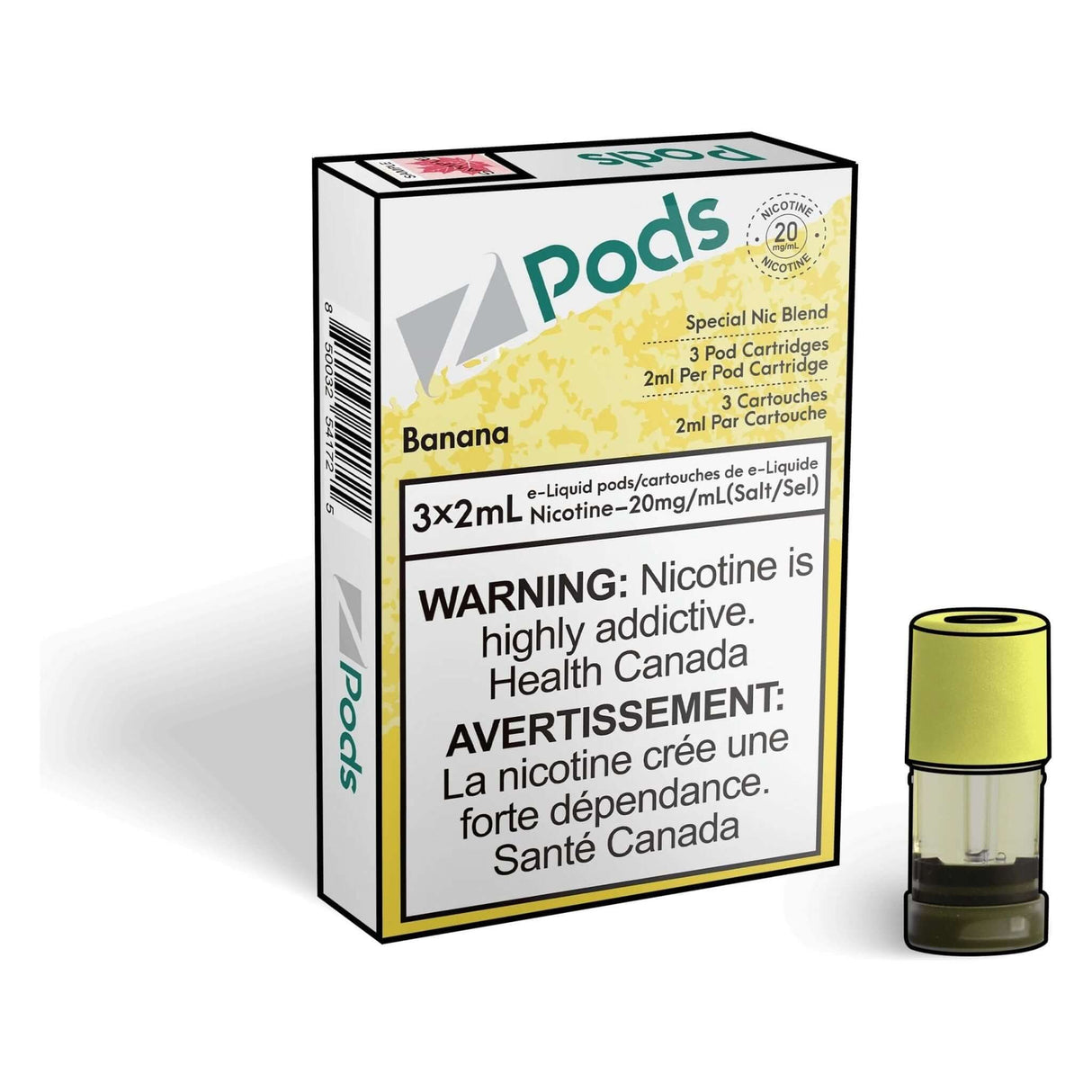 Z Pods STLTH Compatible Pod 3-Pack - Banana - Prefilled Pod - Vapeshop Mania