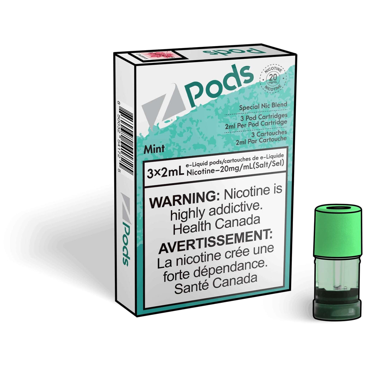 Z Pods STLTH Compatible Pod 3-Pack - Mint - Prefilled Pod - Vapeshop Mania
