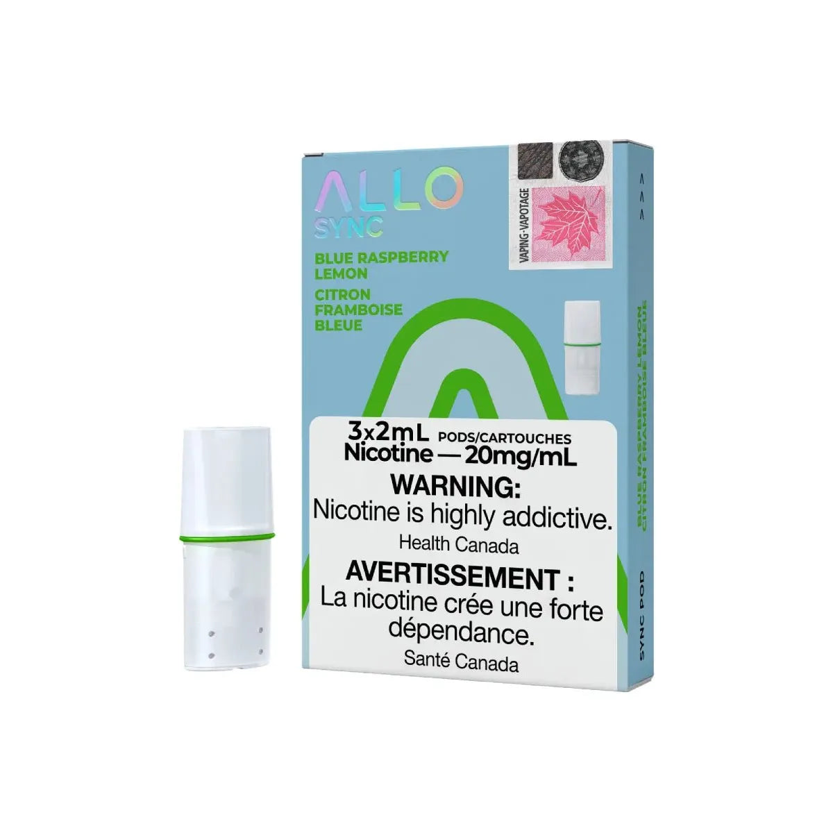 ALLO Sync Pod Pack - Blue Raspberry Lemon - Vapeshop Mania