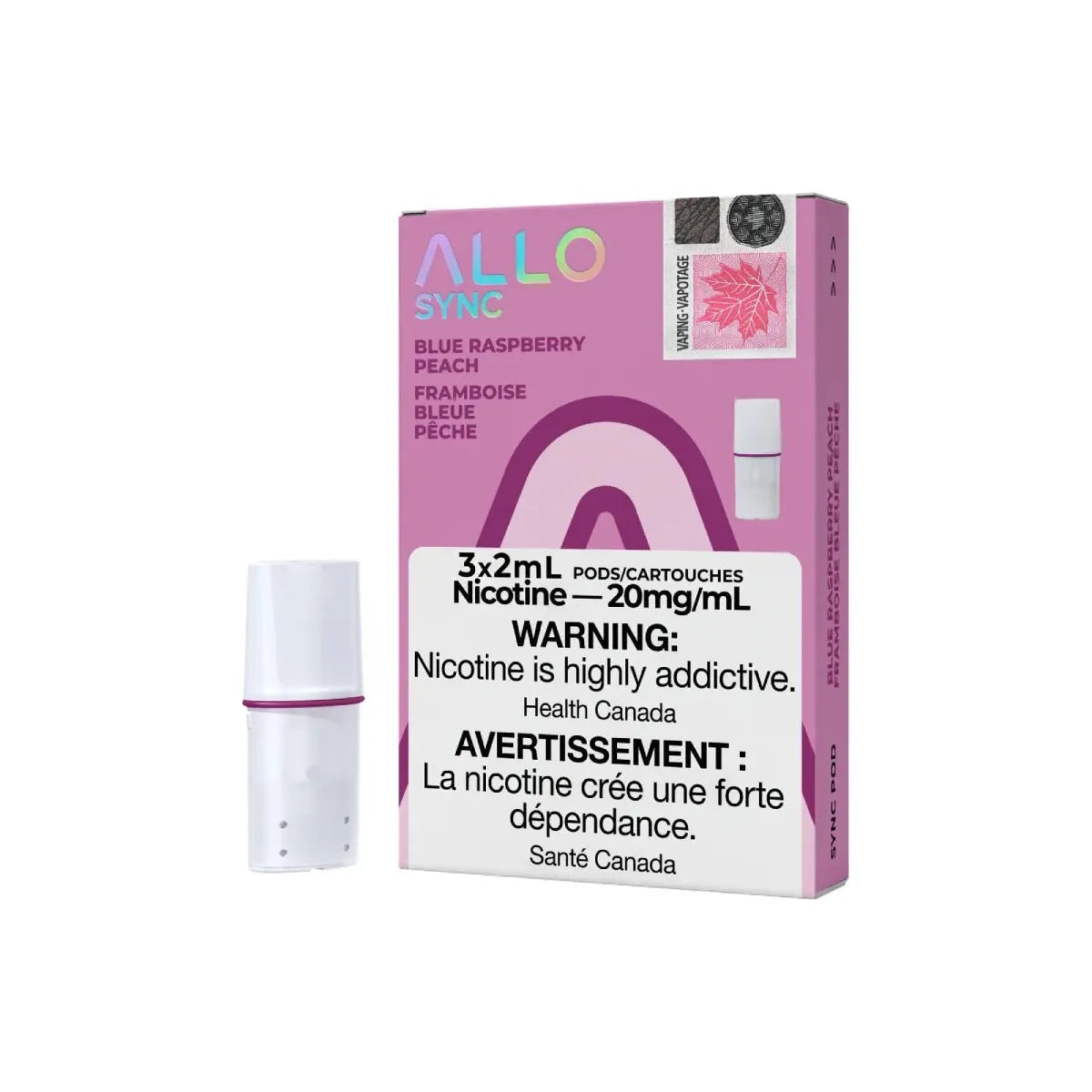 ALLO Sync Pod Pack - Blue Raspberry Peach - Vapeshop Mania