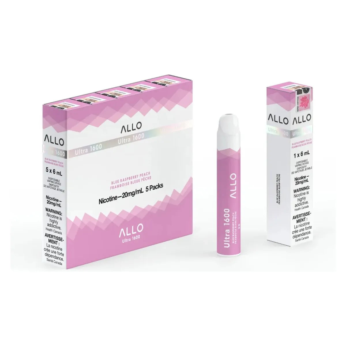 ALLO Ultra 1600 Disposable - Blue Raspberry Peach - Vapeshop Mania
