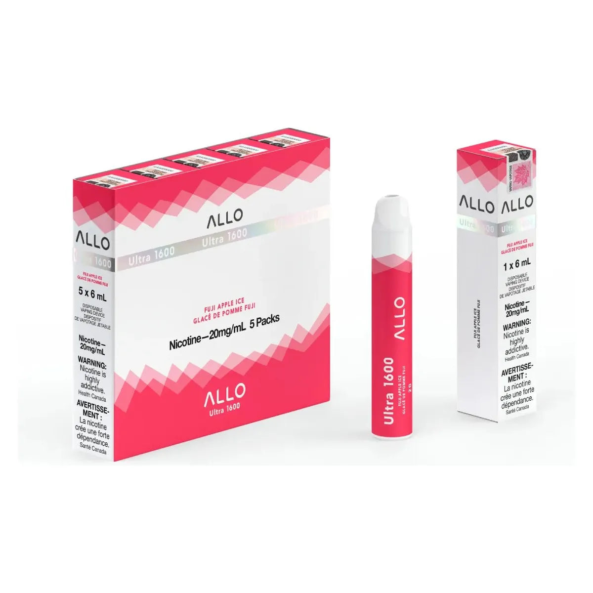 ALLO Ultra 1600 Disposable - Fuji Apple Ice - Vapeshop Mania