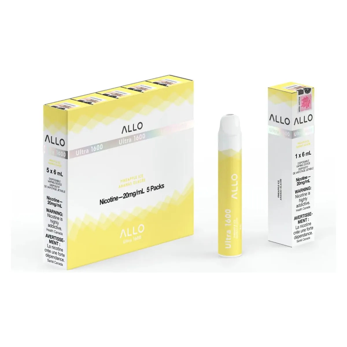 ALLO Ultra 1600 Disposable - Pineapple Ice - Vapeshop Mania