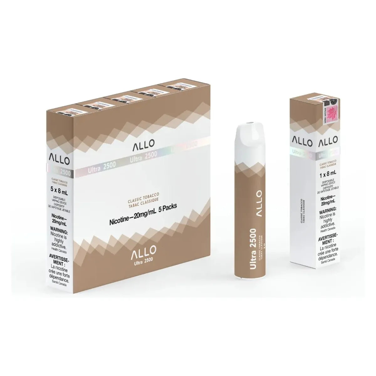 ALLO Ultra 2500 Disposable - Classic Tobacco - Vapeshop Mania