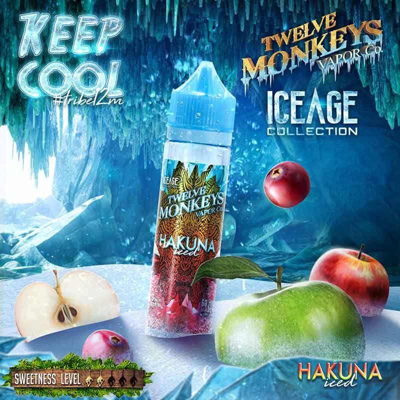 Hakuna Iced by Twelve Monkeys Ice Age - Freebase Vape Juice - Vapeshop Mania