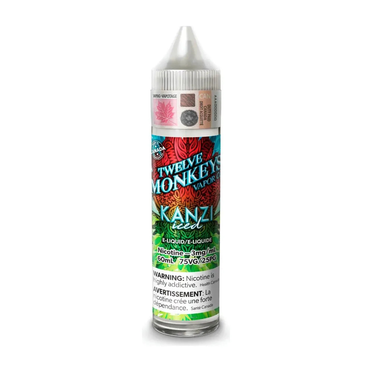 Kanzi Iced by Twelve Monkeys Ice Age - Freebase Vape Juice - Vapeshop Mania