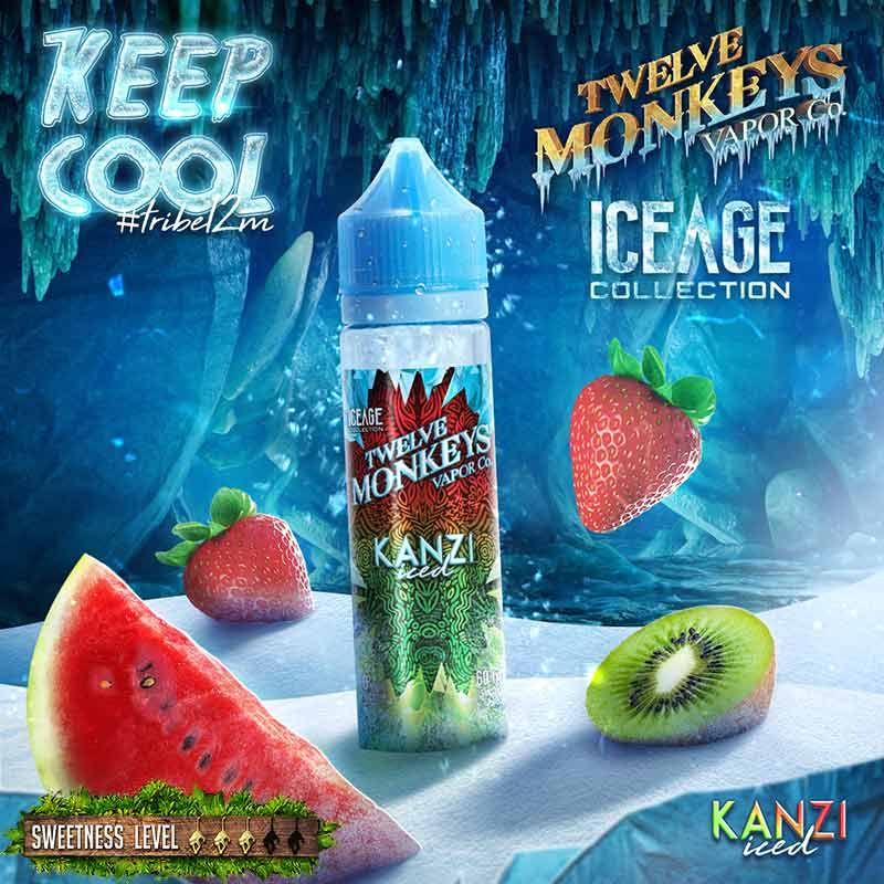 Kanzi Iced by Twelve Monkeys Ice Age - Freebase Vape Juice - Vapeshop Mania