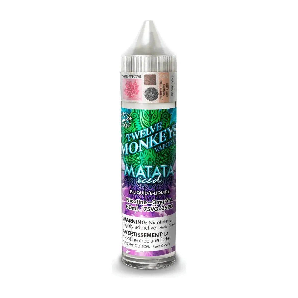 Matata Iced by Twelve Monkeys Ice Age - Freebase Vape Juice - Vapeshop Mania
