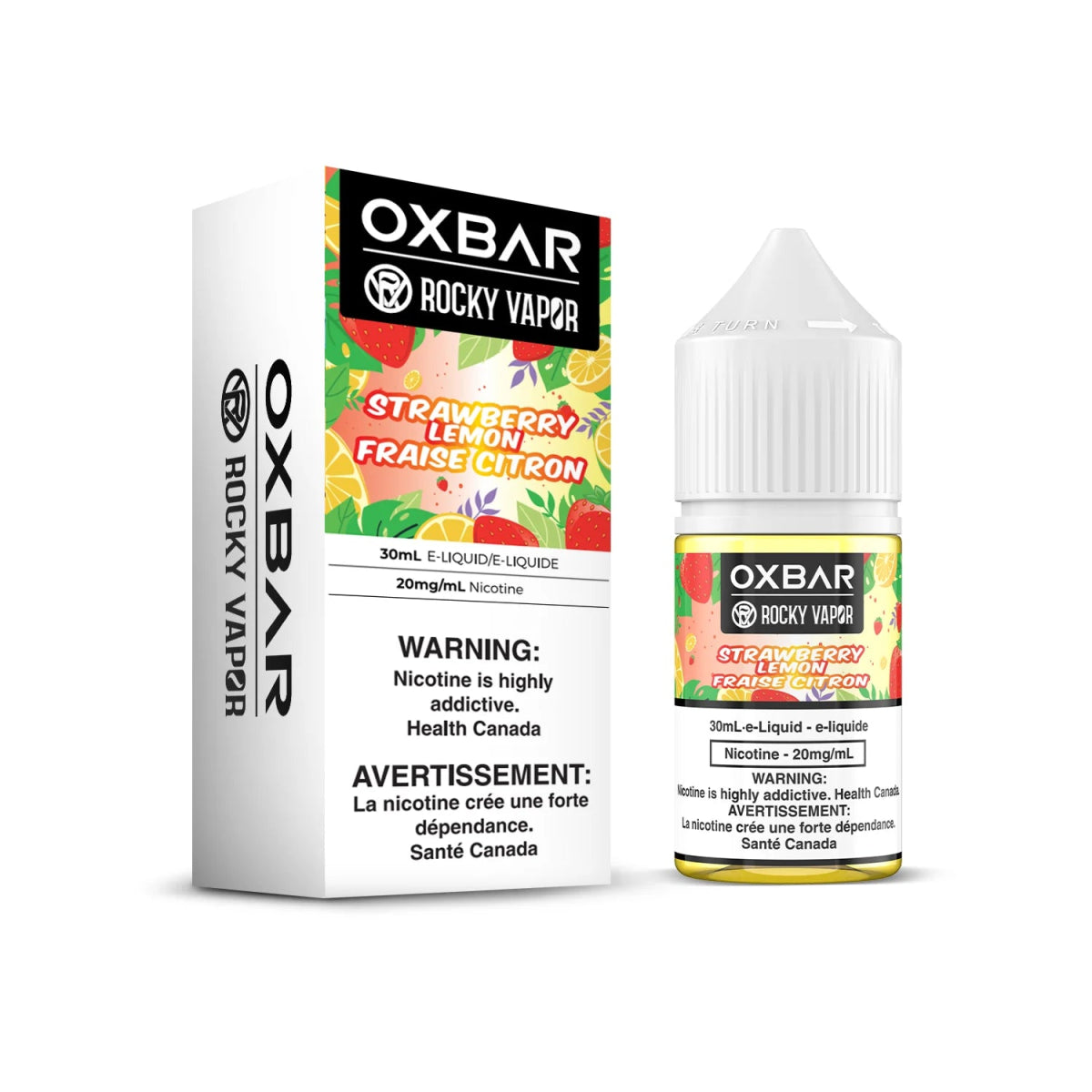 ROCKY VAPOR OXBAR E-LIQUIDS - Strawberry Lemon - Vapeshop Mania