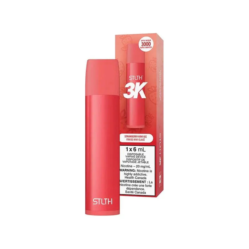 STLTH 3K Disposable - Strawberry Kiwi Ice - Vapeshop Mania