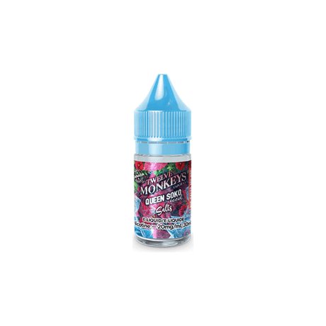 Twelve Monkeys Ice Age - Queen Soko Iced - E-liquide Salt Nic, 30 ml