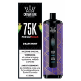 Al Fakher Crown Bar 75K - Grape Mint - Disposable Vape - Vapeshop Mania