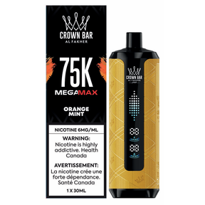 Al Fakher Crown Bar 75K - Orange Mint - Disposable Vape - Vapeshop Mania
