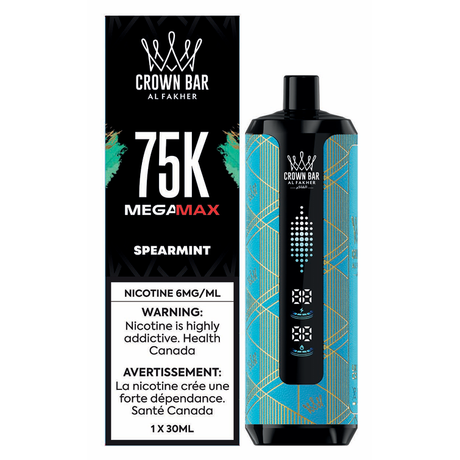 Al Fakher Crown Bar 75K - Menthe verte - Vape jetable - Vapeshop Mania
