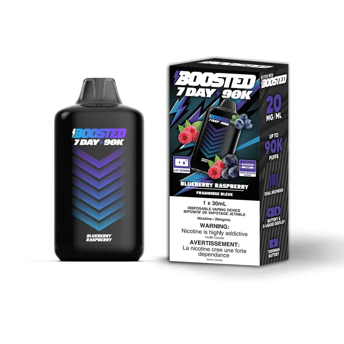 Boosted 7 Day 90K - Blueberry Raspberry