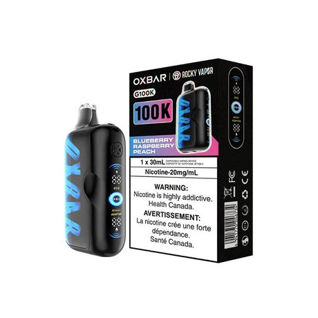 OXBAR G100K - Myrtille, framboise et pêche - Cigarette électronique jetable - Vapeshop Mania