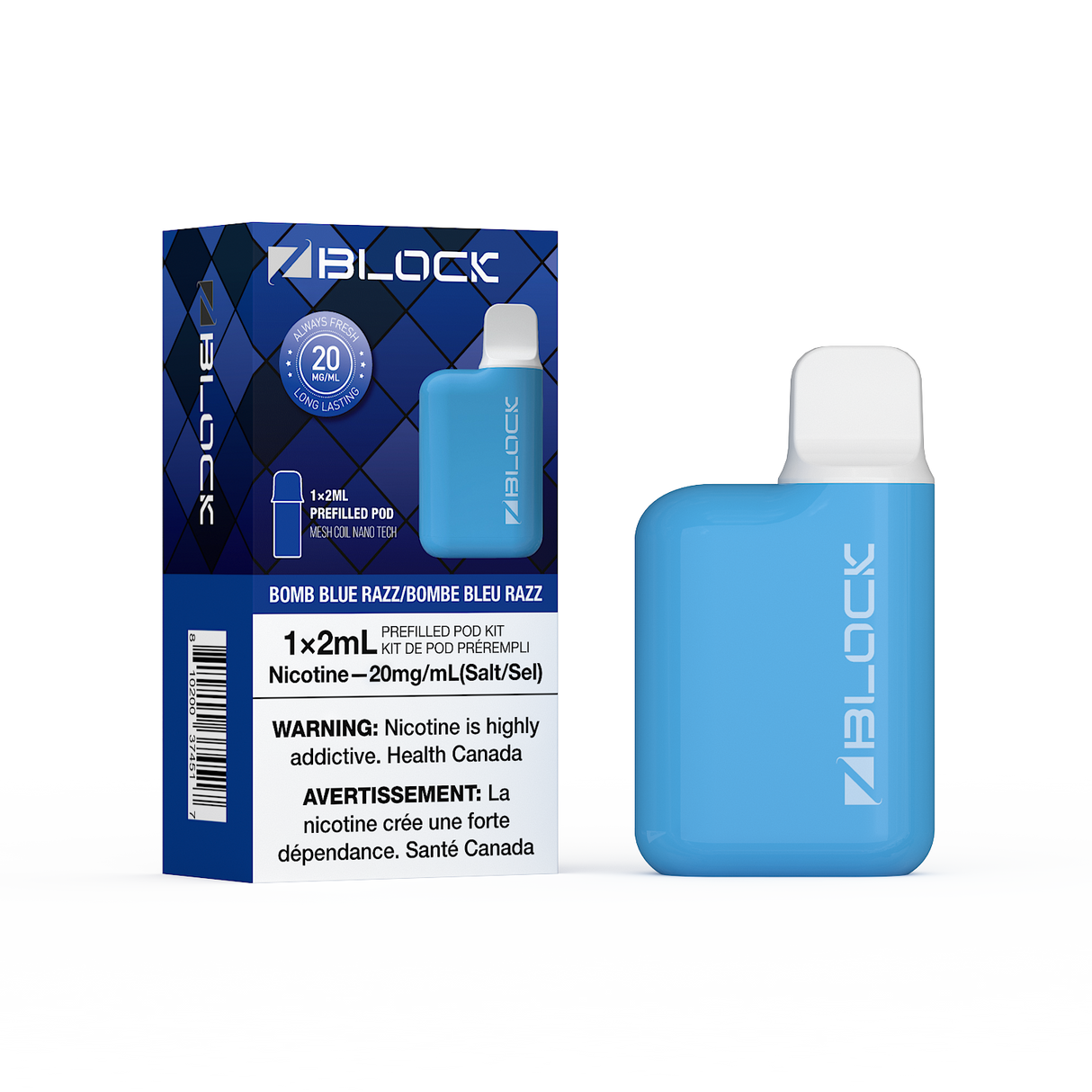 ZBlock 2ml Starter Kit 2% 3pc - Bomb Blue Razz