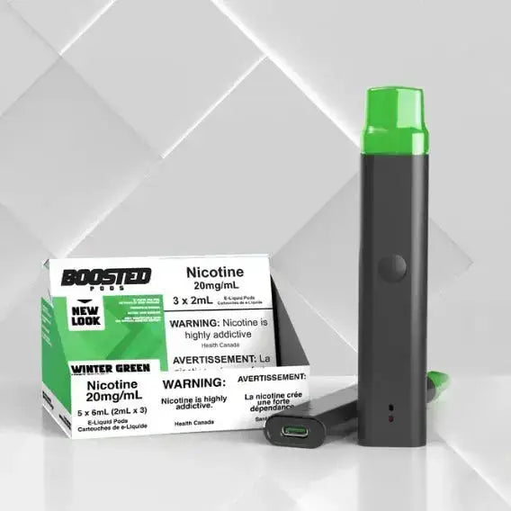 Boosted Pod 3-Pack - Winter Green - Prefilled Pod - Vapeshop Mania