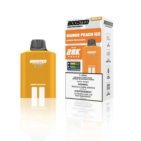 Boosted Ultra Series II 28K Pod - Mango Peach Ice - Prefilled Pod - Vapeshop Mania