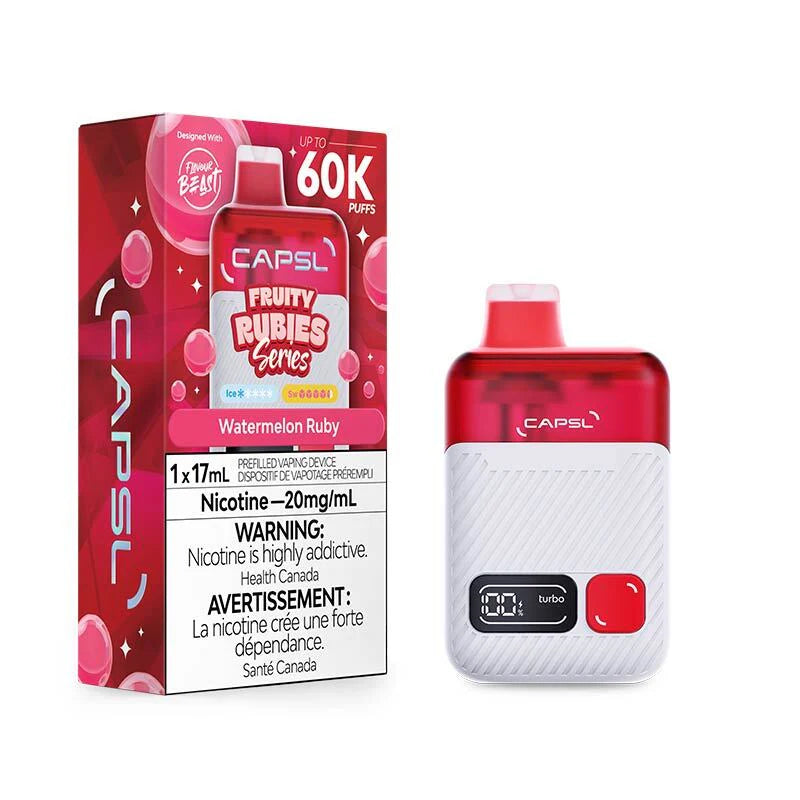 Flavour Beast CAPSL 60K - Fruity Rubies Watermelon Ruby - Disposable Vape - Vapeshop Mania
