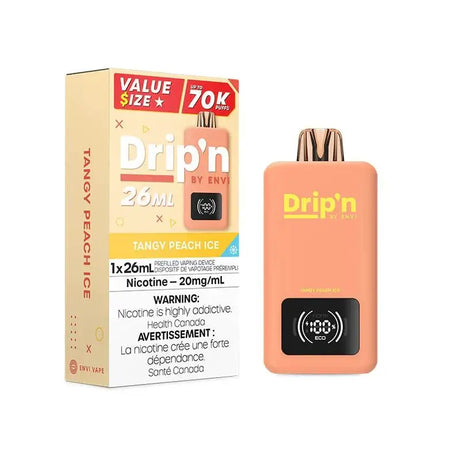 Drip'n 70K - Glace à la pêche acidulée