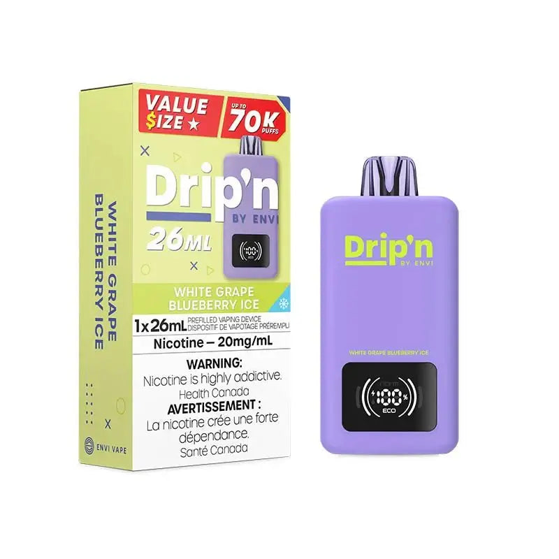 Drip'n 70K - White Grape Blueberry Ice