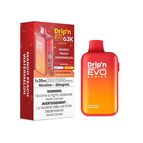 Drip'n EVO 63K - Mangue, pêche et pastèque
