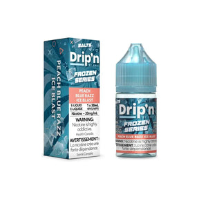 Drip'n Frozen - Peach Blue Razz Ice Blast - 30mL Salt Nic E-Liquid