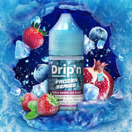 Drip'n Frozen - Triple Berry Ice Blast - 30mL Salt Nic E-Liquid
