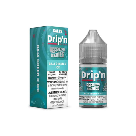 Drip'n Refresh - Baja Green D Ice - 30mL Salt Nic E-Liquid