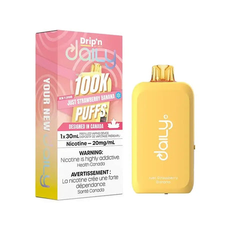 Drip'n by Envi Daily 100K - Fraise-banane uniquement