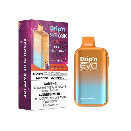 Drip'n by Envi EVO 63K - Pêche, Bleu, Razz, Glace