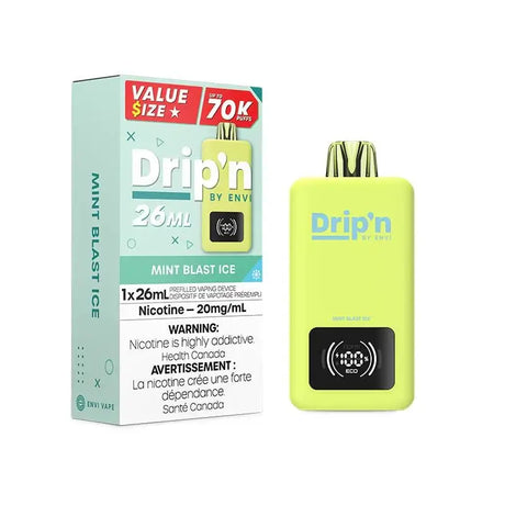 Drip'n 70K - Mint Blast Ice - Disposable Vape - Vapeshop Mania