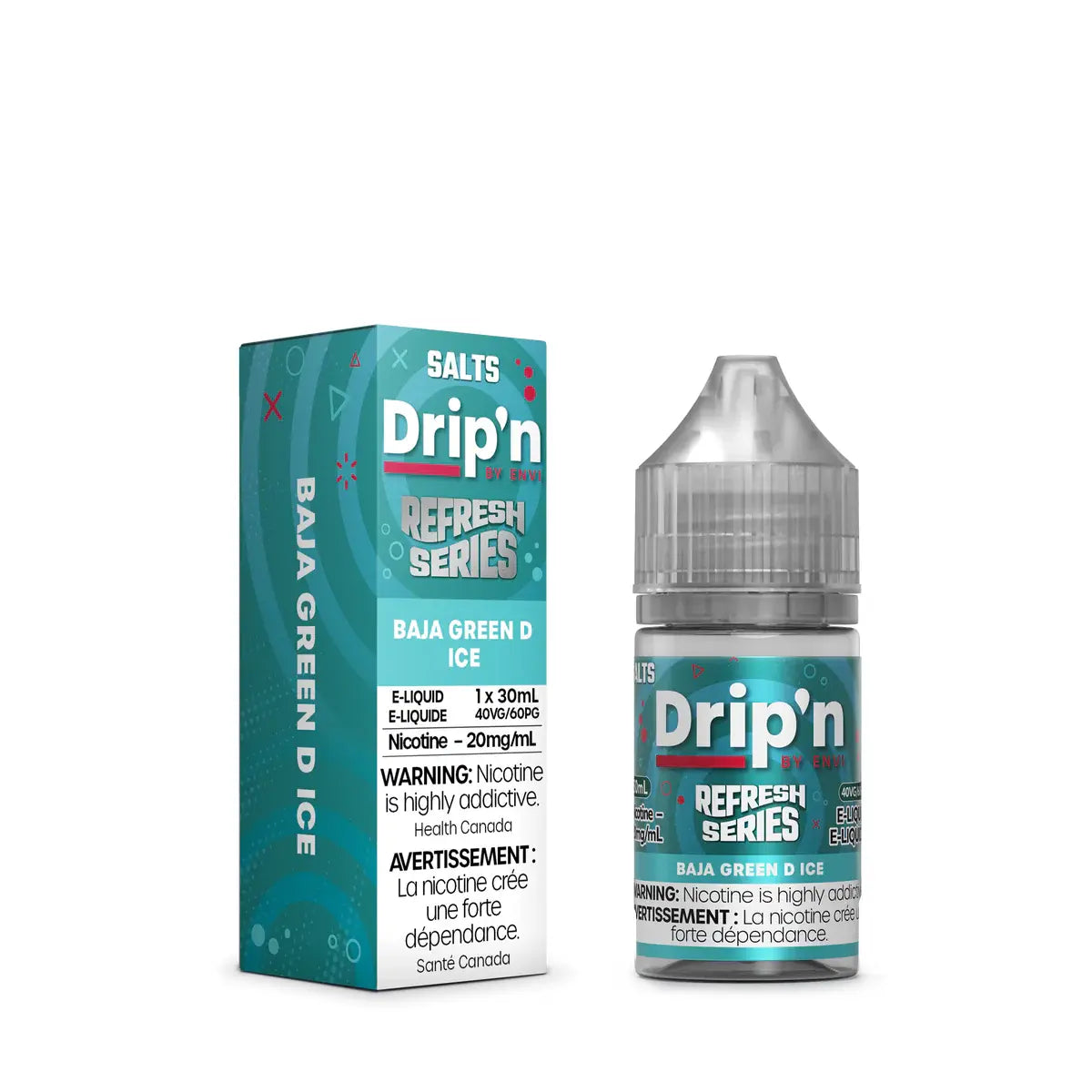 Baja Green D Ice by Drip'n Envi Refresh - Salt Nic Vape Juice - Vapeshop Mania