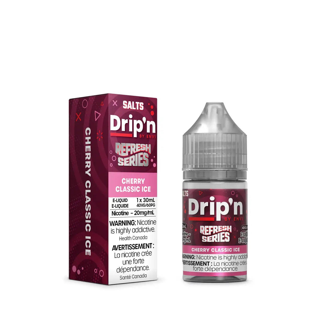 Cherry Classic Ice by Drip'n Envi Refresh - Salt Nic Vape Juice - Vapeshop Mania