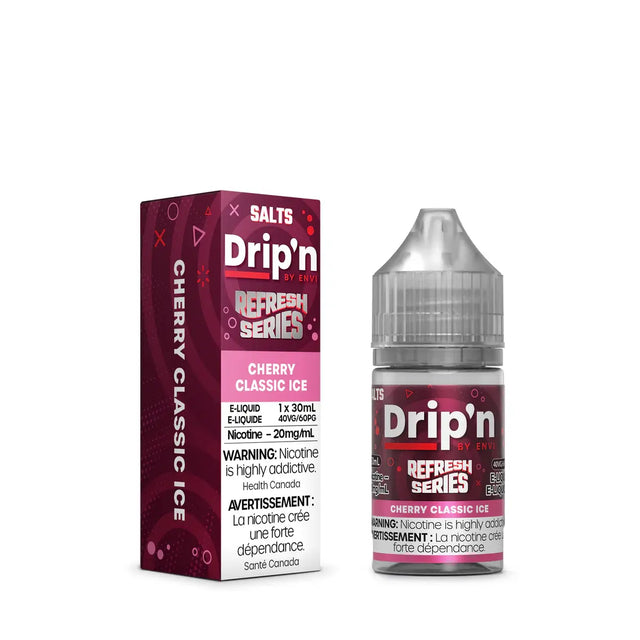 Cherry Classic Ice by Drip'n Envi Refresh - Salt Nic Vape Juice - Vapeshop Mania