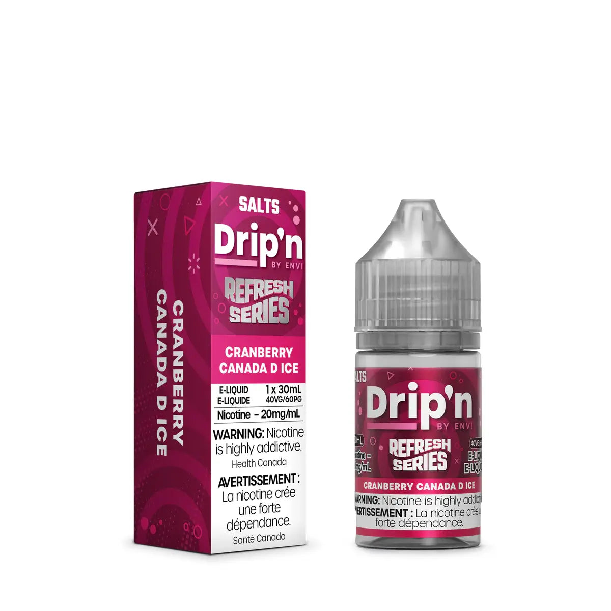 Cranberry Canada D Ice by Drip'n Envi Refresh - Salt Nic Vape Juice - Vapeshop Mania